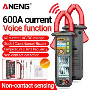 کلمپ آمپرمتر ANENG PN102+ | مولتی‌متر کلمپی هوشمند با راهنمای صوتی - Image 4
