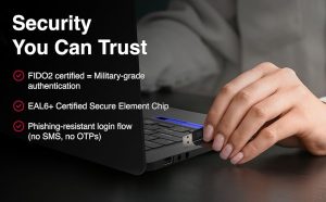 کلید امنیتی اثر انگشتی ATKey.Pro  – FIDO2  USB-A - Image 8