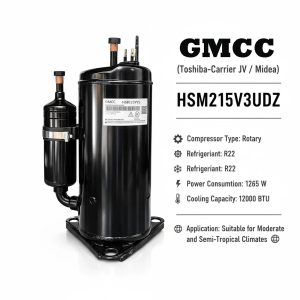 Alternative view of کمپرسور GMCC HSM215V3UDZ | روتاری 12000 BTU